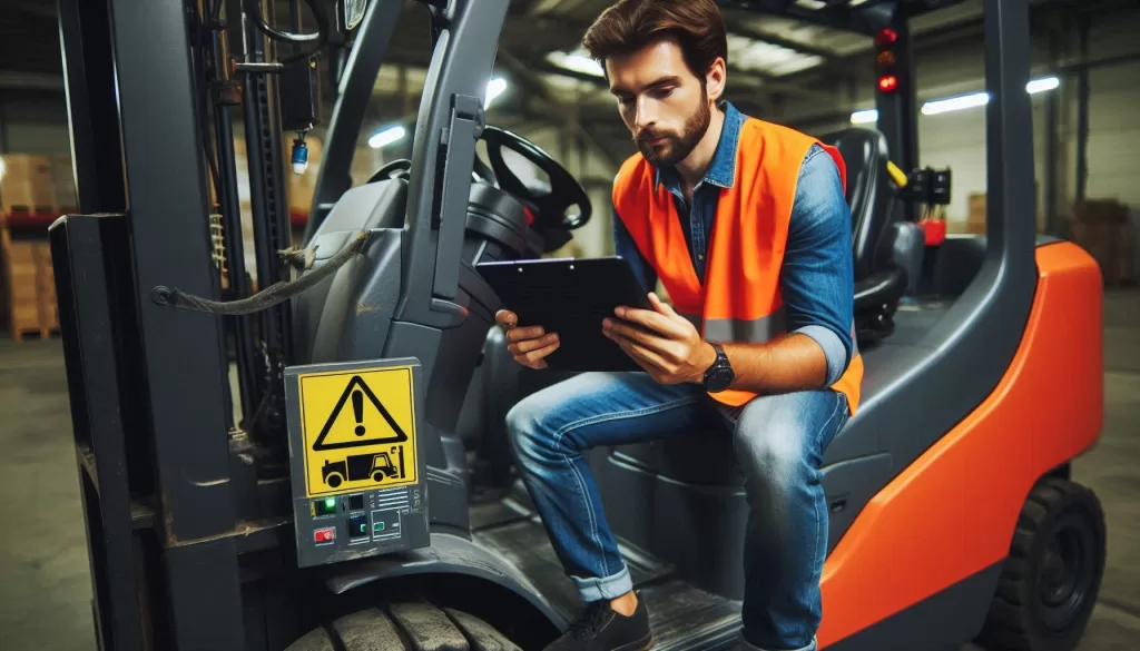 Forklift operator reading guidelines